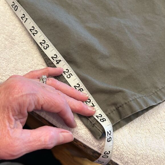 size 42 x 30 Blue Mountain Men's Cargo Olive Green Pants good condition - Picture 4 of 7